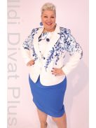 Livello Kék-Virágos Galléros Blézer
