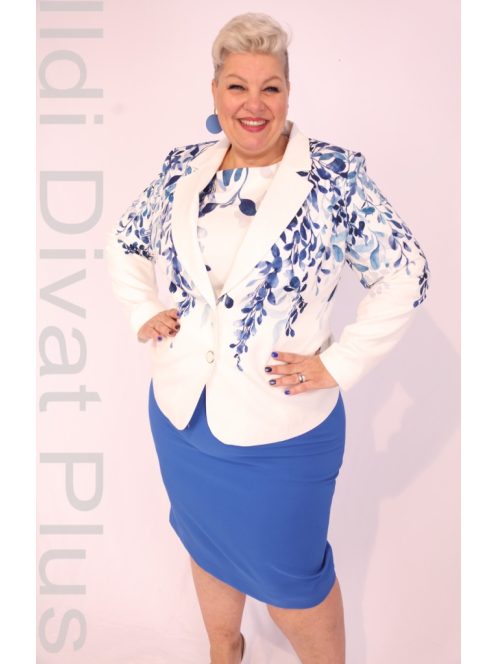 Livello Kék-Virágos Galléros Blézer