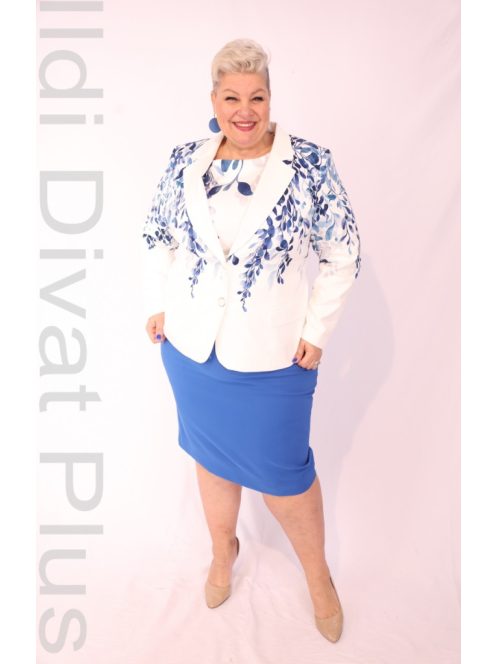 Livello Kék-Virágos Galléros Blézer