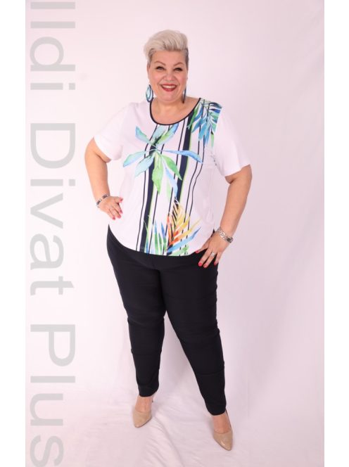 Livello Fehér-Bambusz Mintás Felső