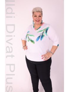 Livello Fehér-Színes V Nyakú Felső