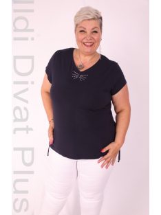 Livello Sötétkék Köves Nyakú Felső