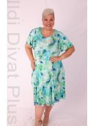 Livello Zöld Levélmintás A Vonalú Ruha