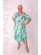 Livello Zöld Levélmintás A Vonalú Ruha