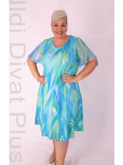 Livello Zöld-Mintás A Vonalú Ruha