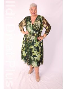 Livello Zöld-Mintás A Vonalú Necc Ruha