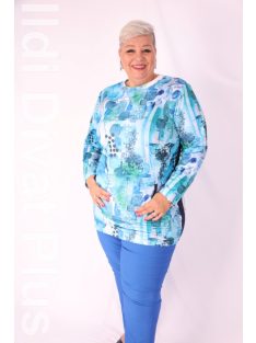 Livello Kék-Mintás Zsebes Tunika