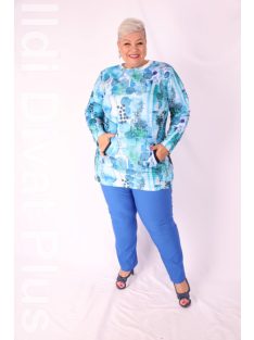 Livello Kék-Mintás Zsebes Tunika