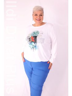 Livello Fehér Nyomott Mintás Felső