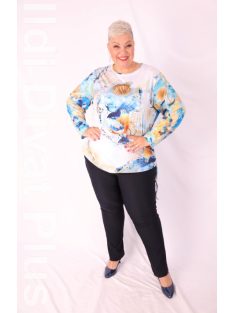 Livello Mustár-Kék Mintás Felső