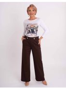 Livello Barna Bőszárú Nadrág