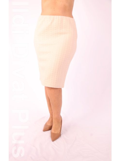 Livello Beige Kötött Mintás Szoknya