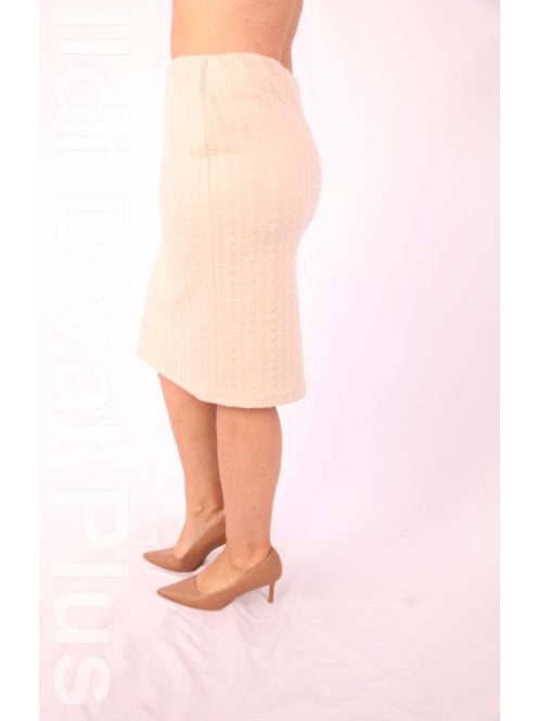 Livello Beige Kötött Mintás Szoknya