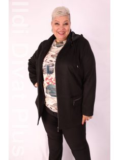 Livello Fekete Velúbőr Kabát