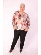 Livello Drapp-Bordó Mintás Felső