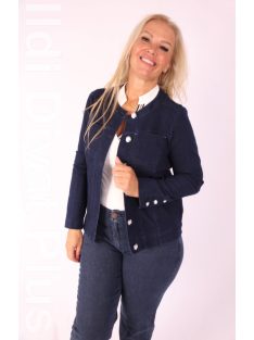 Livello Sötétkék Kerek Nyakú Farmerkabát