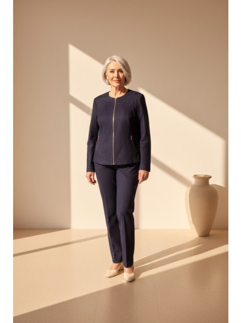 Livello Sötétkék Textilbőr Blézer