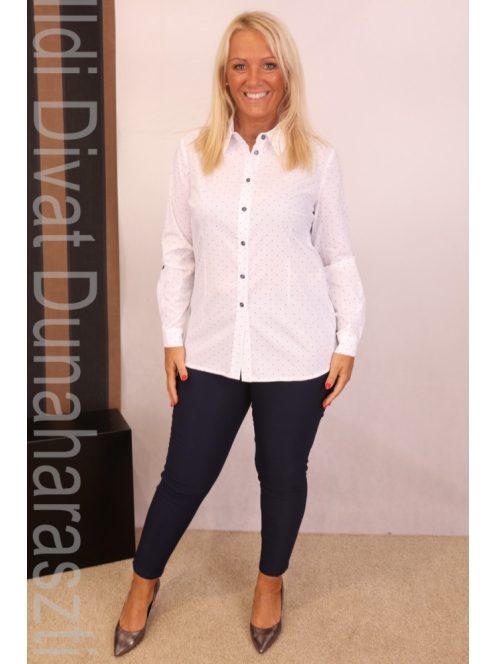 Livello Fehér-Kék Pöttyös Ing