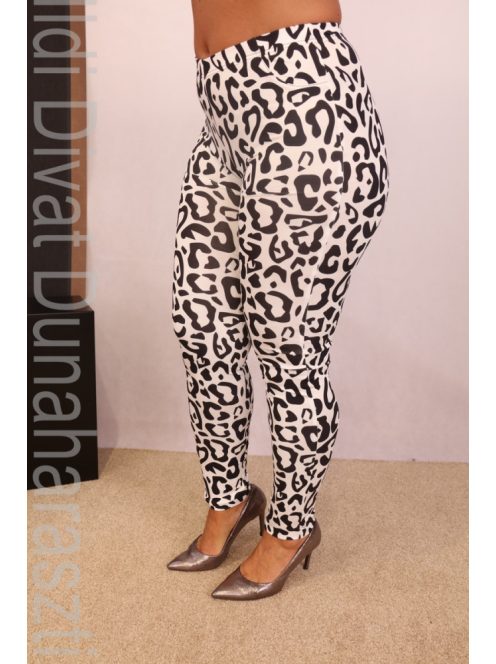 Livello Fekete-Fehér Mintás Leggings