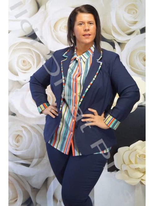 Livello Kék-Színes Csíkos Blézer-54