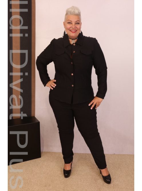 Livello Fekete Gombos Blézer-Kabát