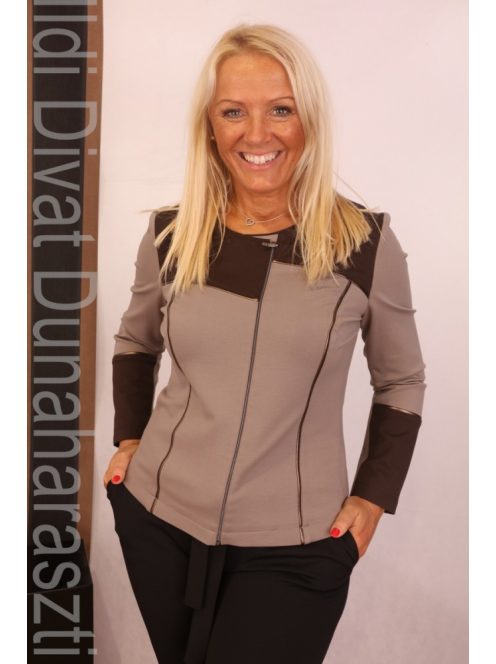 Livello Barna-Fango Betétes Blézer