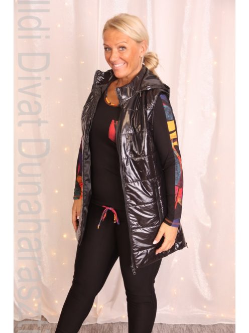 Livello Fekete Fényes Mellény