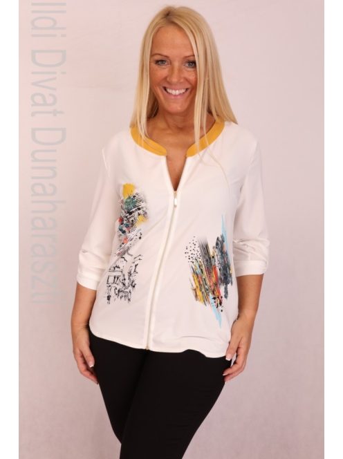 Livello Fehér Városképes blúz - 44