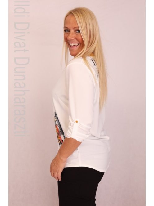 Livello Fehér Városképes blúz - 44