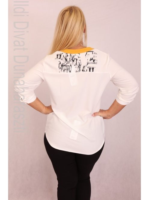 Livello Fehér Városképes blúz - 44