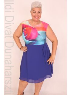 Livello Rózsamintás-Királykék Ruha