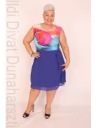 Livello Rózsamintás-Királykék Ruha