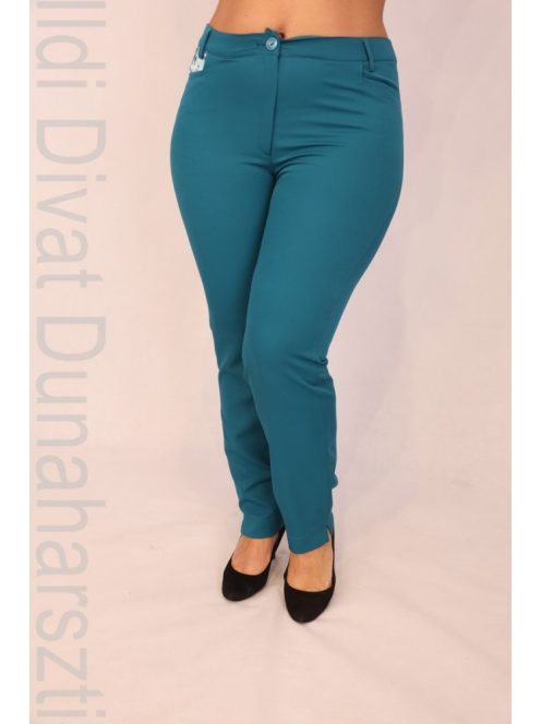 Livello Petrol Virágos Zsebes Nadrág