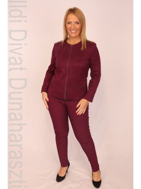 Livello Szeder Színű Hasított Műbőr Blézer