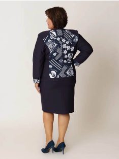 Livello Sötétkék Geometriai Mintás Blézer