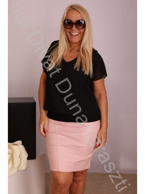 Manda Fekete Muszlinos Blúz