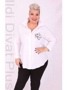 Marisis Fehér-Fekete Virágos Ing