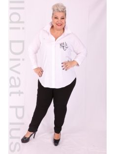 Marisis Fehér-Fekete Virágos Ing