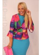Mystic Day Színes Kockás Valentina Blézer