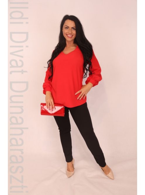 Mystic Day Piros Szenilla Blúz