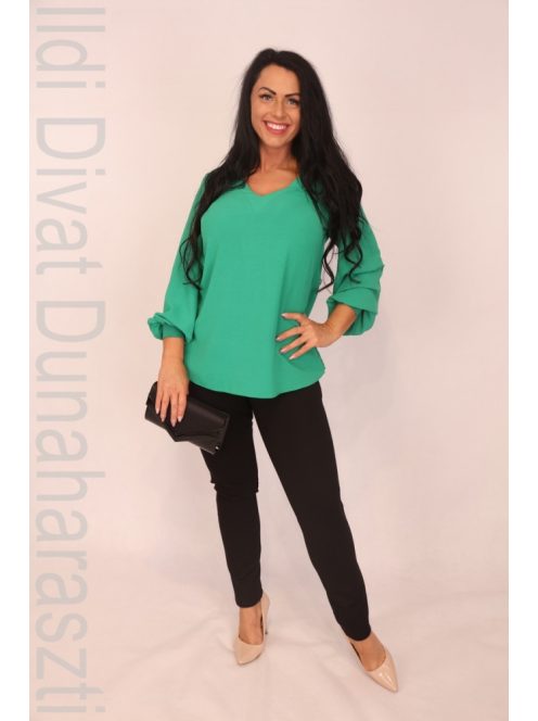Mystic Day Zöld Szenilla Blúz-1