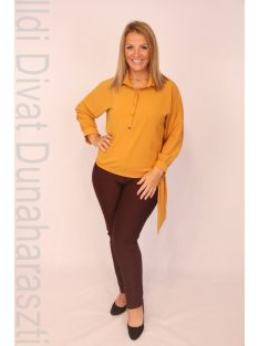 Mystic Day Mustár Kötős Bea Blúz