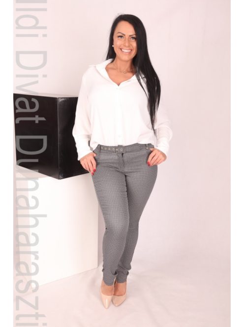 Mystic Day Fekete-Fehér Pöttyös Bengalin Nadrág