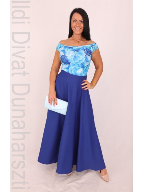 Mystic Day Királykék Mintás Ujjatlan Tímea Felső