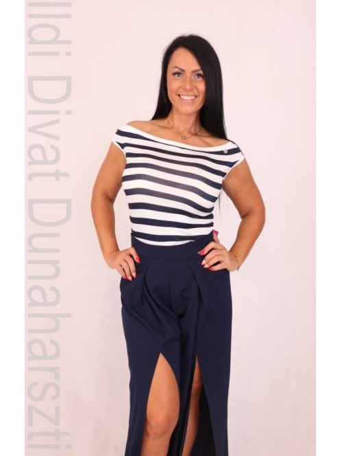 Mystic Day Sötétkék-Fehér Ujjatlan Tímea Felső