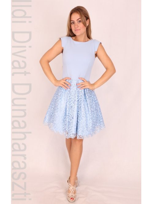 Mystic Day Babakék Fodros Ruha