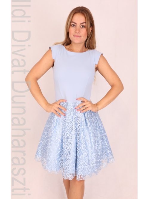 Mystic Day Babakék Fodros Ruha