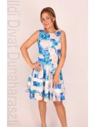 Mystic Day Kék-Lila Rózsás Neccbetétes Baba Ruha