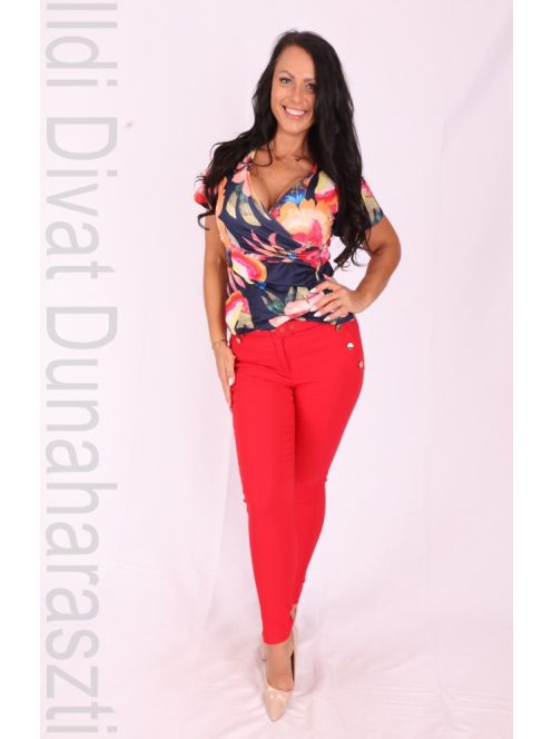 Mystic Day Színes Virágmintás Rebeka Felső