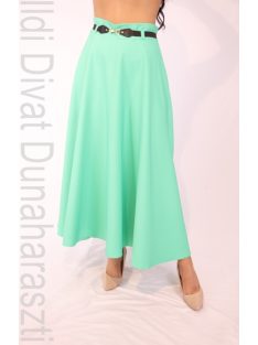 Mystic Day Zöld Öves Midi Szoknya